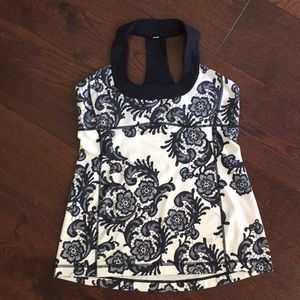 Lululemon floral scoop neck tank